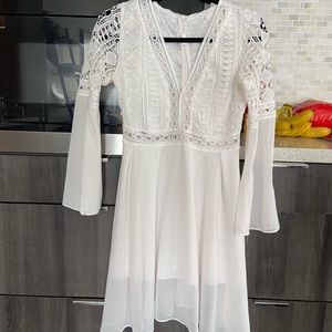 White lace dress